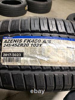1 New 245 45 20 Falken Azenis FK450 A/S Tire