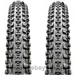 1 PAIR(2PCS) Maxxis Crossmark MTB Tyres. 26 x 2.10 Black Mountain Bike Tires