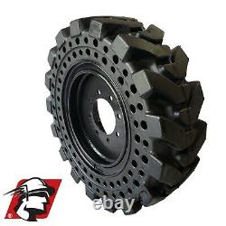 10x16.5 Maximizer GT Solid Skid Steer Tires Flat Proof Set of 4 With Rim