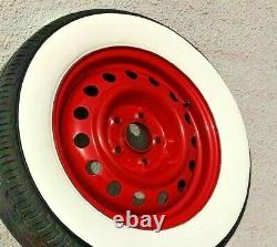 15 Inch Rims 3'' Wide Whitewall Topper Tire Trim Insert Firestone Style 4 Pcs