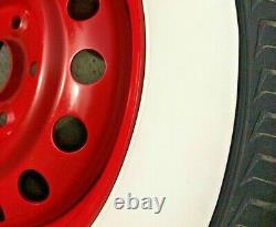 15 Inch Rims 3'' Wide Whitewall Topper Tire Trim Insert Firestone Style 4 Pcs