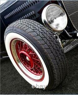 15 Inch Rims 3'' Wide Whitewall Topper Tire Trim Insert Firestone Style 4 Pcs