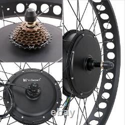1500W 48V Electric Bike Fat Tire 26 Rear Wheel Bicycle Motor Conversion Kit Hub