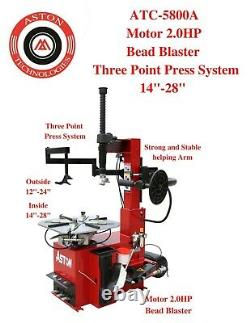2.0HP Tire Changer Wheel Changers Machine Balancer withLaser Rim 28Clamp Combo
