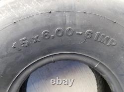 2 15x6.00-6 4-Ply Vredestein V61 5-Rib Deep TIRES Hey Tedder Farm Tractor