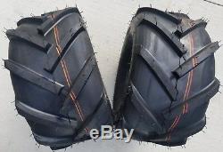 2 20x10.00-8 4P PAIR OTR FieldMaster Lug AG Tires 20x10-8 20x10.0-8 Free Ship