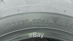 2 23X9.50-12 Deestone D405 4P Super Lug Tires AG DS5245 23x9.5-12