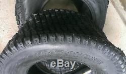 2 24x12.00-12 6 Ply HEAVY DUTY Deestone D838 Turf Master Lawn Mower Tires PAIR