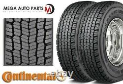 2 Continental Hybrid HD3 245/70R19.5 G/14 On/Off Road Commercial Traction Tire