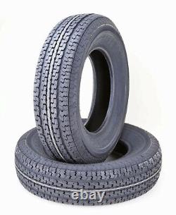 2 HD Free Country Radial Trailer Tire ST205/75R15 10 Ply LR E withScuff Guard