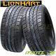 2 Lionhart Lh-five 285/35zr20 104y Tires, 320aa, Performance All Season 30k Mile