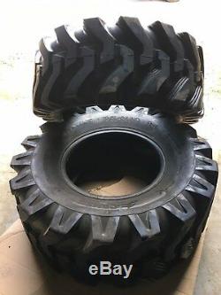 2 NEW HD Camso SLR4 19.5L-24 Backhoe Tires R4 -12 Ply for Case, John Deere, CAT