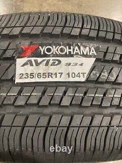2 New 235 65 17 Yokohama Avid S34RV Tires