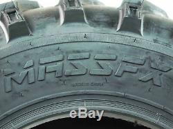 (2) New 6 Ply MASSFX 25x8-12 Front Tire set Atv Tires 25 Set of 2 Lite Mud Pair