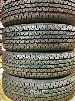 2 New Premium Cargo Max ST 205/75R15 D 8 Ply Steel Belted Radial Trailer Tires