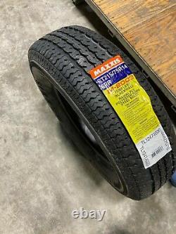 2 New Radial Trailer Tires 215 75 14 Maxxis M-8008 6 ply Load C ST215/75R14