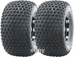 2 New WANDA ATV Tires 22X11-8 22x11x8 4PR 10032 Knobby Warranty Fast Shipping