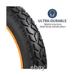 2-PCS 20 Heavy Duty Fat E-Bike Tires 20x4.0 and 2PCS Bike Inner Tube