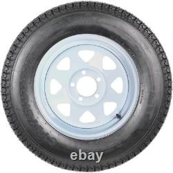 2 Pack ST175/80D13 Trailer Tires with Rims 175/80 D 13 LRC 5 Lug on 4.5, 6PR