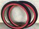 2 Tires 20x1.95 Bmx Freestyle Bicycle Duro Bike Tire Red Wall