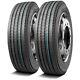 2 Tires Leao F820 255/70r22.5 Load H 16 Ply All Position Commercial