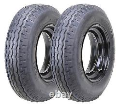 2 ZEEMAX Highway Trailer Tire Wheel Assembly 8-14.5 8x14.5 14-Ply with6x14.5 Rim