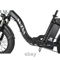 20Fat Tire 750W 48V 13AH Folding Electric Bike Beach Snow E Bicycle Black SF-20