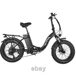 20Fat Tire 750W 48V 13AH Folding Electric Bike Beach Snow E Bicycle Black SF-20