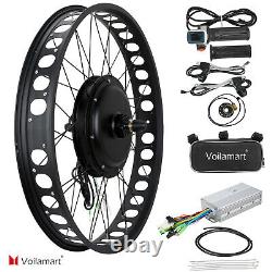 26 1000W 48V Electric Bike Fat Tire Front Wheel Bicycle Motor Conversion Kit