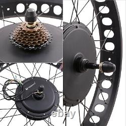 261000W Fat Tire Electric Bike Rear Wheel Bicycle Conversion Kit Hub Motor 48V