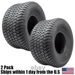 2PK 20X10.00-8 4 Ply Tubeless Turf Tire Tractor Riding Mower Pair Set 20x10x8