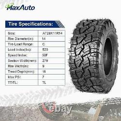 2pcs ATV UTV All Terrain Tire 29x11R14 29x11x14 Rear 29x11-14 Radial Tire