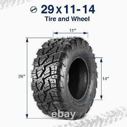 2pcs ATV UTV All Terrain Tire 29x11R14 29x11x14 Rear 29x11-14 Radial Tire