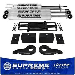 3 Full Lift Kit For 1995-1999 Chevy Tahoe 4WD Torsion Keys Blocks Shims Shocks