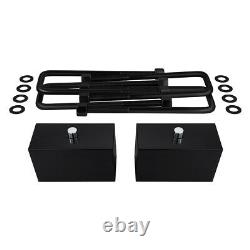 3 Full Lift Kit For 1995-1999 Chevy Tahoe 4WD Torsion Keys Blocks Shims Shocks