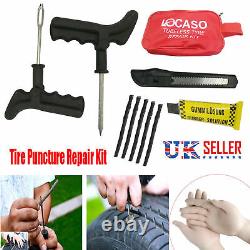 31Pcs Tire Puncture Repair Kit Tool Emergency Car, Van, Motorcycle for Tubeless