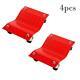 (4) 16x 12x 4.5 Hd Set Dolly Tire Wheel Dollies Dolly Vehicle Car Auto Red