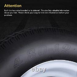 4.80-12 Trailer Tires On Rim 480-12 4.80 X 12, with wheel 5 Lug, 6PR, 2 Pack