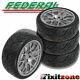 4 Federal 595rs-rr 205/50zr15 89w Uhp Extreme Performance Racing Summer Tire