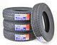 (4) Freedom Hauler Trailer Tire St205/75r15 8pr Load Range D Steel Belted Radial
