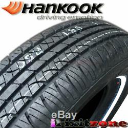 4 Hankook Optimo H724 P185/75R14 89S White Wall WSW All Season Touring Tires