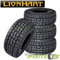 4 Lionhart Lionclaw ATX2 LT 265/70R17 121/118S Tires, 10 Ply, LR E, All Terrain