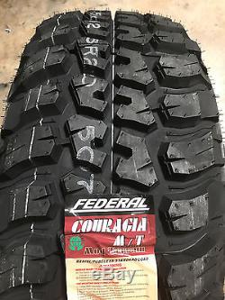 4 NEW 33X12.50R20 Federal Couragia Mud Tires M/T 33125020 R20 1250 12.50 33 20