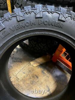 4 NEW 33X12.50R20 Venom Terra Hunter M/T 33 12.50 20 R20 Mud Tires AT MT 10ply