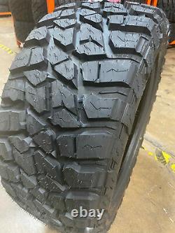 4 NEW 33x12.50R20 LANDSPIDER WILDTRAXX Tires M/T 33 12.50 20 LRE MT Mud Terrain