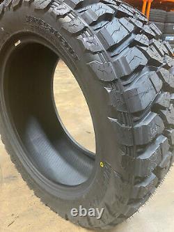 4 NEW 35x12.50R20 LANDSPIDER WILDTRAXX Tires M/T 35 12.50 20 LRE MT Mud Terrain