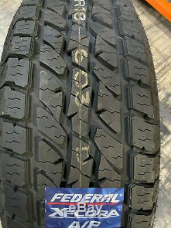 4 New 33x12.50r20 Federal Xplora Ap Tires 33 12.50 20 1250 All Terrain Lre