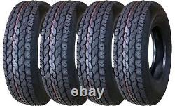 4 New Free Country Trailer Tires ST225/75D15 225 75 15 H78-15 LRD 8PR Bias 11022
