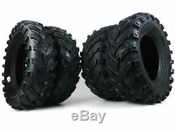 (4) New MASSFX MS ATV Tires (2) 25x10-12 & (2) 25x8-12 6 Ply Tire Set Front rear