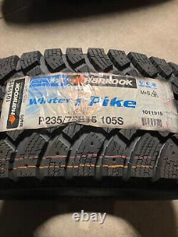 4 New P 235 75 15 Hankook Winter iPike Snow Tires